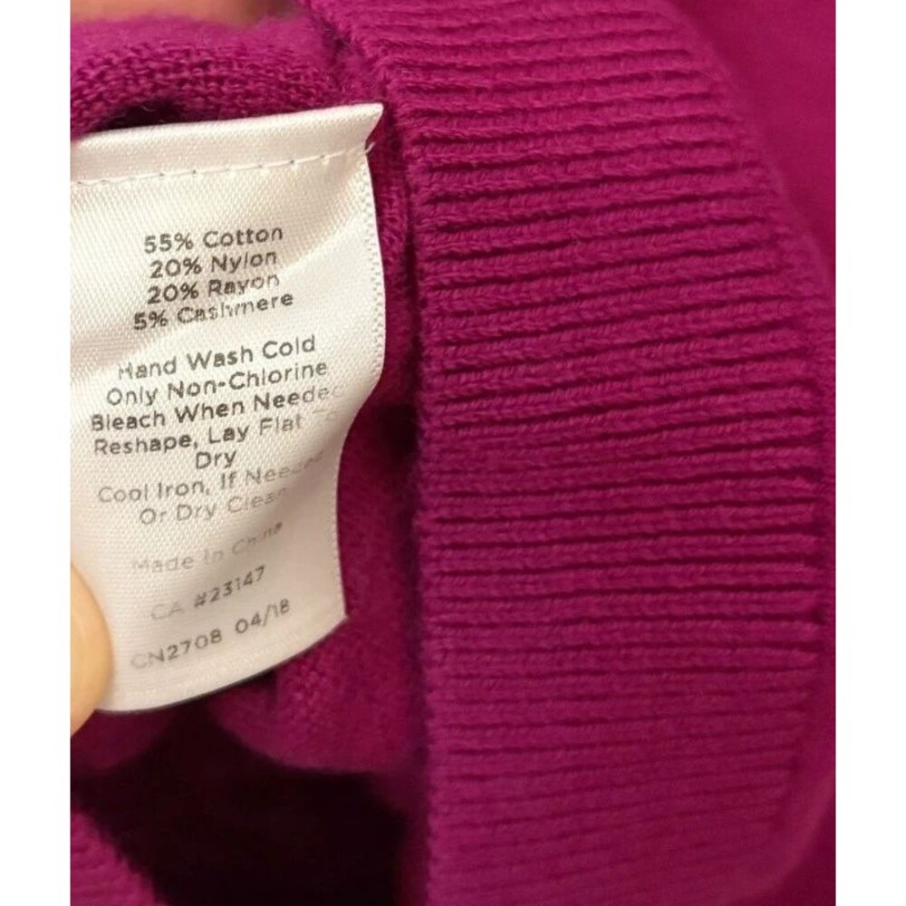 Talbots Raspberry Twin Sweater Set Small - Picture 6 of 7